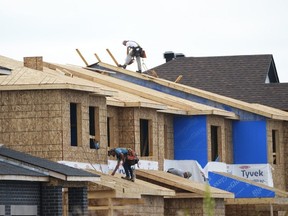 New homes are constructed