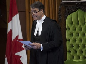 Speaker of the House of Commons Anthony Rota is seen in the House of Commons Wednesday April 14, 2021 in Ottawa.