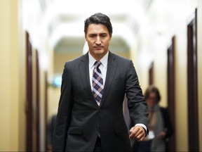 Prime Minister Justin Trudeau arrives for a cabinet meeting on Parliament Hill in Ottawa on Tuesday, September 26, 2023. THE CANADIAN PRESS/Sean Kilpatrick