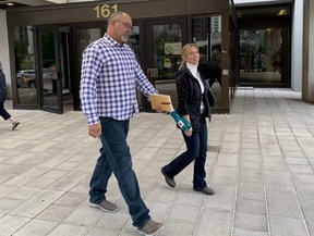 Chris Barber leaves the court in Ottawa, Thursday, Sept. 14, 2023.