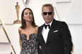 Christine Baumgartner and Kevin Costner