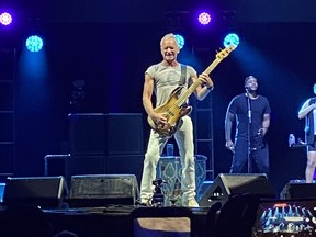 Sting performs at Budweiser Stage in Toronto on Sept. 5, 2023.