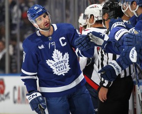 Contrary to popular opinion, Maple Leafs captain John Tavares has been a very productive NHL centre. GETTY IMAGES FILE