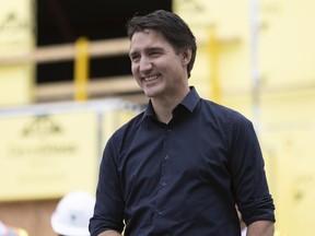 Prime Minister Justin Trudeau during a housing announcement