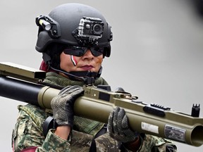 A soldier of the Mexican Army