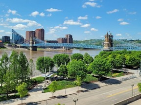 The John Roebling Suspension Bridge from GABP