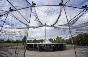 The batting cage at Centennial Park Mini Indy Go-Karts in the west end of Toronto on Wednesday August 30, 2023. Ernest Doroszuk/Toronto Sun
