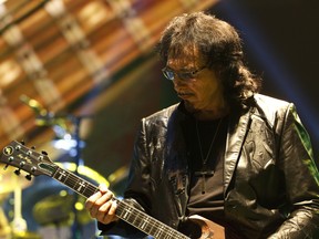 Tony Iommi of Black Sabbath performs