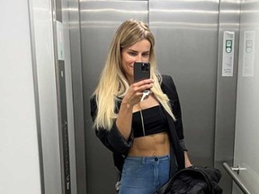 Adrienne Koleszar is pictured in a photo posted on her Instagram account