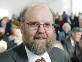Scottish scientist Ian Wilmut is seen in the Pauls Church in Frankfurt, central Germany, Monday, March 14, 2005.