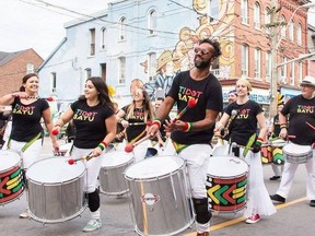 Afro–Brazilian samba reggae percussion ensemble TDot Batu