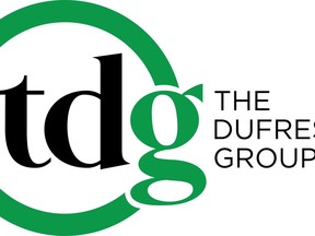 The Dufresne Group logo is shown in a handout.