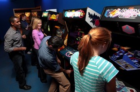Fun at the arcade