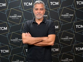 George Clooney is pictured at the TCM Classic Film Festival in April 2023.