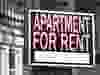 Apartment for rent sign