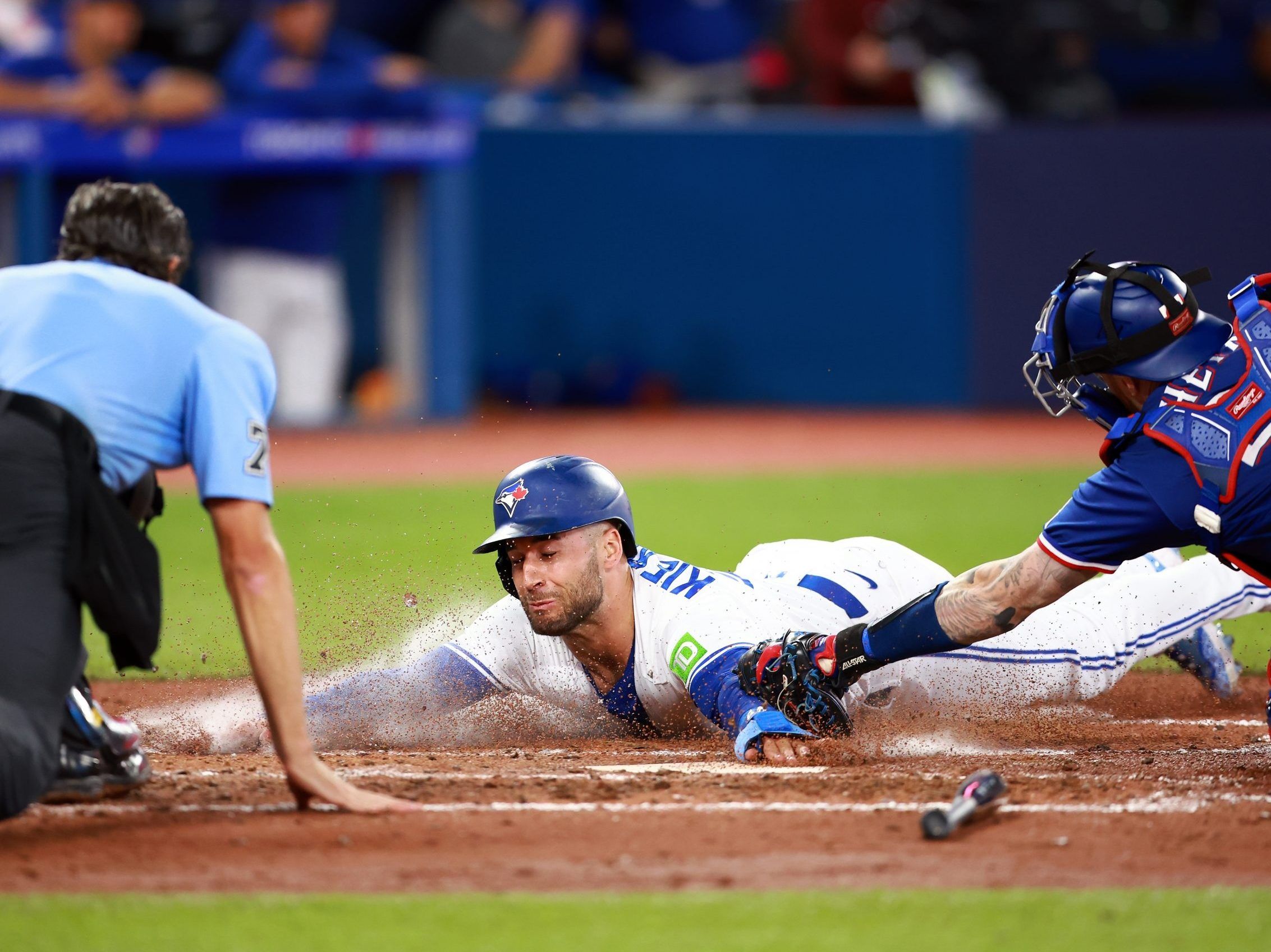 Texas Rangers throttle Blue Jays in opener of massive series in front of  sparse crowd