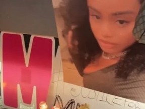 A memorial for Maleesa Mooney, 31.
