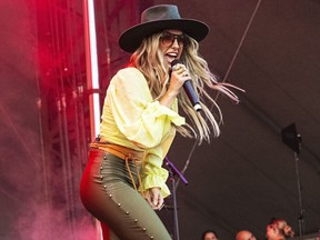 Lainey Wilson performs at Lollapalooza