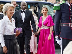 Norway's Princess Martha Louise and her fiance Durek Verrett