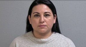 School secretary Samantha Lee Carranza allegedly performed sex acts on a boy, 16. POLICE