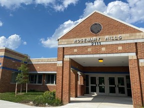 Exterior of Rosemary Hills Elementary School in Silver Spring, Maryland.