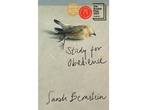 The cover of Sarah Bernstein's book, "Study for Obedience," is pictured in a photo from Penguin Random House Canada