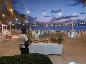 The White Night Beach Barbecue held weekly is a highlight of any stay at Jumby Bay Island. (DAVE POLLARD/Toronto Sun)