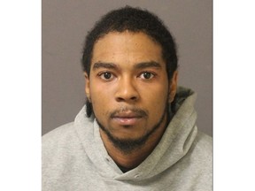 Quwayne Miller, a Scarborough rapper who goes by the name Crooked Letter Schemez, is charged with multiple human trafficking-related offences in London. (London police photo)