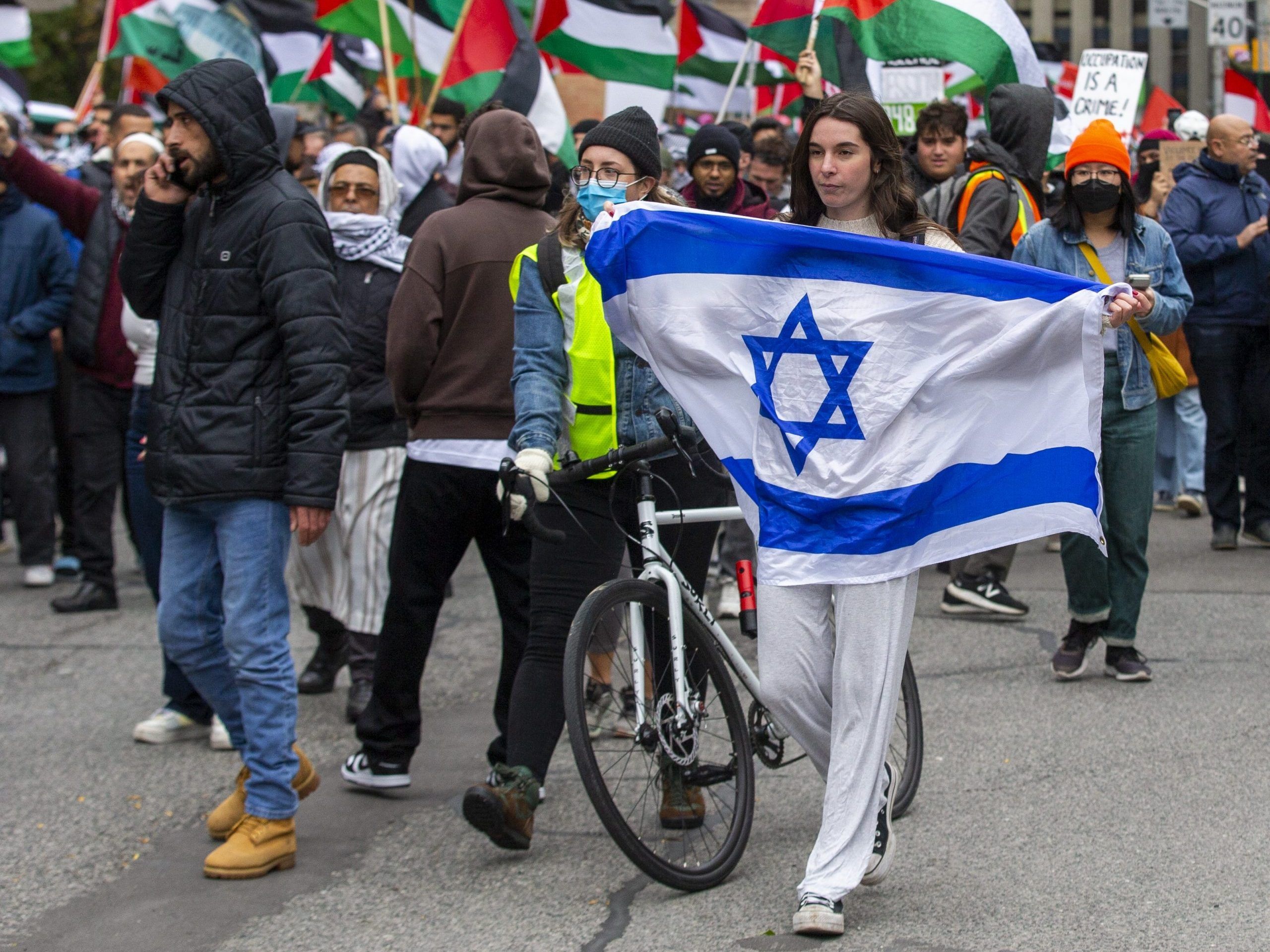 Pro-Palestine Protesters March In Toronto, But With Little Sympathy ...