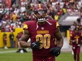 Washington Commanders defensive end Montez Sweat takes the field.