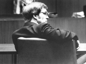 Douglas Daniel Clark sits in a Los Angeles Courtroom Tuesday Feb. 15, 1983, where a Superior Court jury decided Clark should die in the gas chamber for the grisly "Sunset Slayer" sex killings of six women between the ages of 15 and 24.