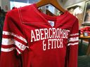 Abercrombie & Fitch clothing is displayed in one of its stores in Chicago, Dec. 8, 2003.