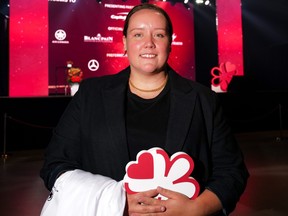 Chef Julie Hyde celebrates being awarded a Michelin star.