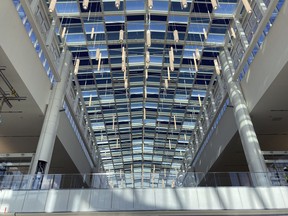 Sun rays beam through the countless windows of its soaring ceilings in the new terminal at Orlando International Airport in Orlando, Fla. (Mike Schneider/AP)