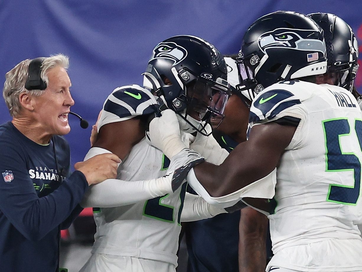Devon Witherspoon scores on 97-yard pick six as Seahawks beat Giants