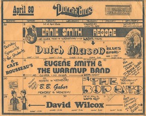 Dollar Bill’s at the Prince George Hotel was Hip guitarist Rob Baker's favourite music venue.