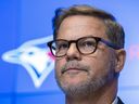 Blue Jays general manager Ross Atkins spoke at his end-of-season media availability in Toronto, Saturday, Oct. 7, 2023.