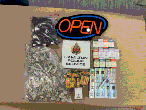 Mushroom Cabinet inventory seized by Hamilton Police