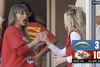 Taylor Swift and Brittany Mahomes seen celebrating at Sunday’s Kansas City Chiefs game.