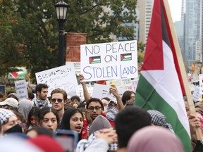 Hundreds of Pro-Palestinian supporters