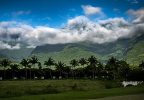 The mountain view from the CHU Resort in Hualien County, Taiwan on Sunday, May 28, 2023.