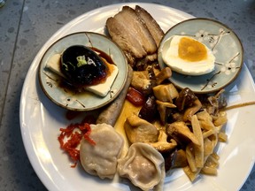 A sample of the breakfast buffett at CHU Resort in Hualien County, Taiwan on Sunday, May 28, 2023.