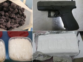 York Regional Police seized raw fentanyl, crystal meth, cocaine and a firearm following a five-month investigation in Newmarket.