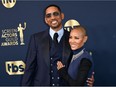 US actor Will Smith and his wife actress Jada Pinkett Smith