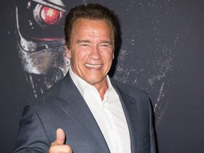 Arnold Schwarzenegger at the premiere of Terminator Genesys in Sydney, Australia.