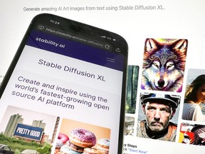 desktop and mobile websites for Stable Diffusion