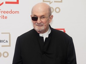 FILE - Author Salman Rushdie attends the 2023 PEN America Literary Gala Thursday, May 18, 2023, in New York.