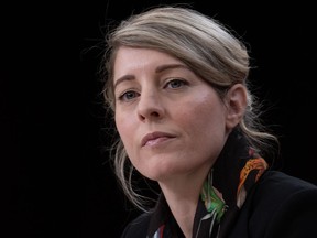 Ottawa will end evacuation flights from Israel next week, citing decreasing demand and increasingly available commercial options now that a number of Canadians have successfully left the country at war. Minister of Foreign Affairs Melanie Joly is seen during a news conference in Ottawa, Thursday, Oct. 19, 2023.