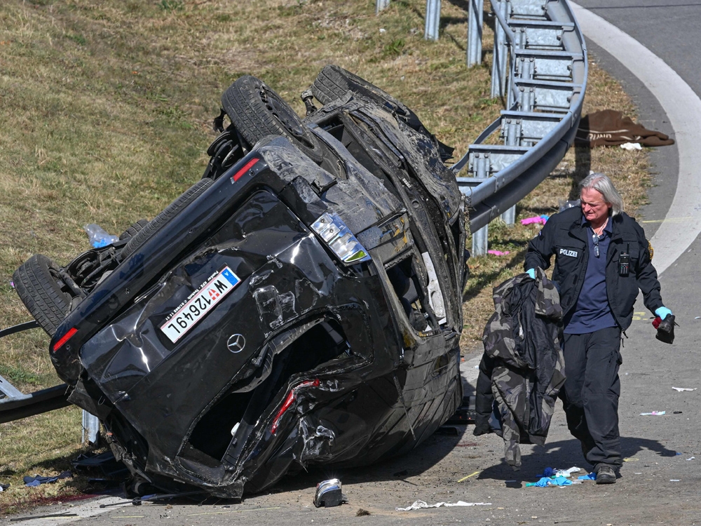 Seven killed and 16 injured as a van overloaded with migrants crashes in  southern Germany, International