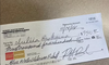 One of the suspicious cheques. US DOT